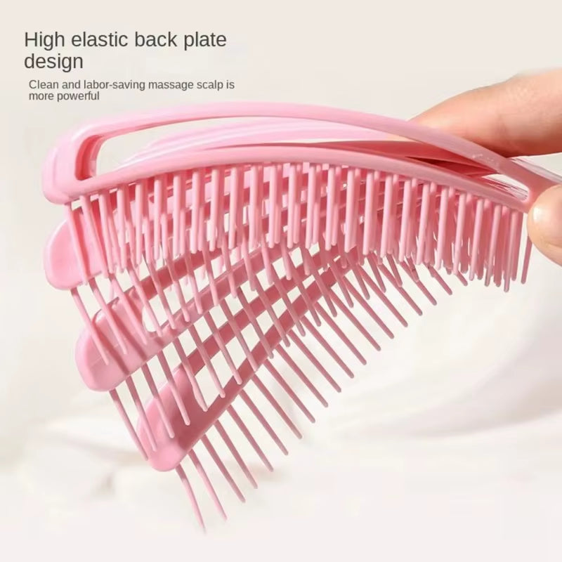 Hair Brush Octopus Hairbrush Pink Massage Detangler Brush for Curly Hair Thick Hair Care Hairbrush Styling Tools
