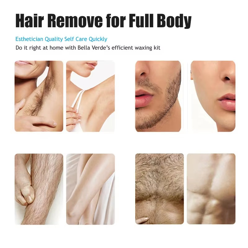 Wax Heater Kit for Hair Removal Wax Melting Machine with Waxing Beans Depilation Paraffin Warmer Waxing Dipping Pot