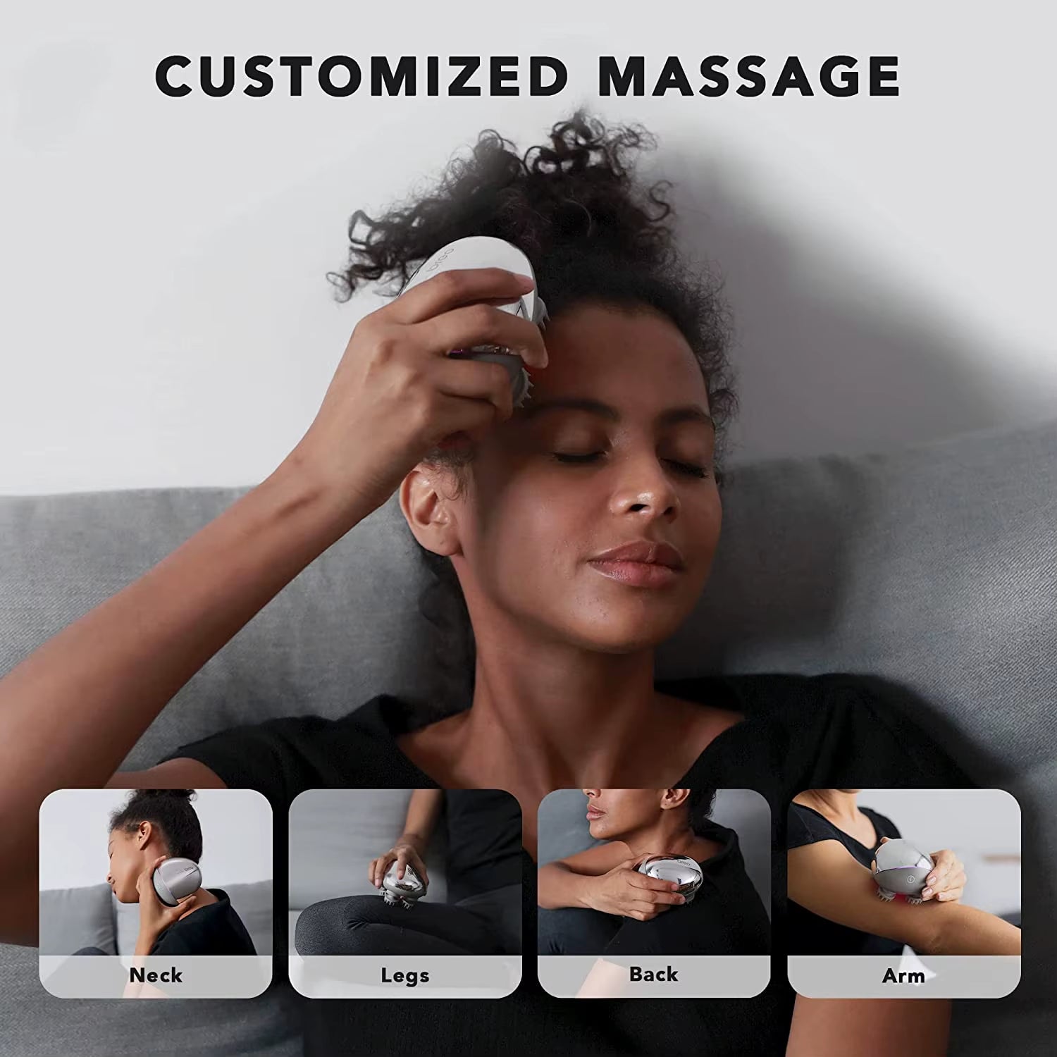 Scalp Mini Pro Massager Waterproof Electric Wireless Portable Infrared Technology Head Scalp Muscle Massager Hair Care