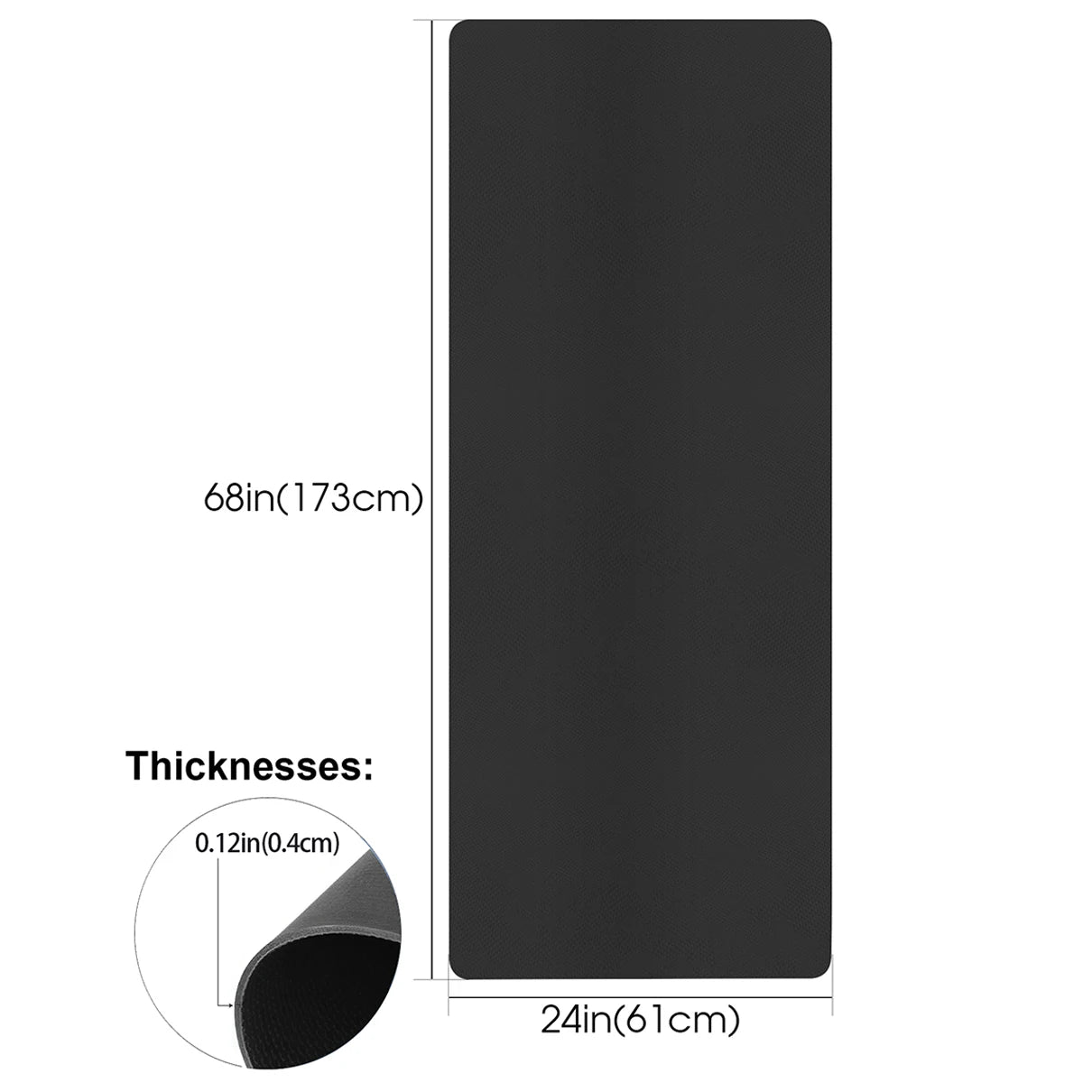 4MM Thick EVA Yoga Mats Anti-Slip Sport Fitness Mat Blanket for Exercise Yoga Pilate Gymnastics Mat Fitness Equipment Floor Work
