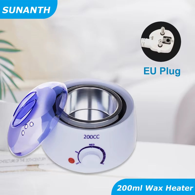 Wax Heater Kit for Hair Removal Wax Melting Machine with Waxing Beans Depilation Paraffin Warmer Waxing Dipping Pot