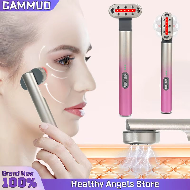 EMS Microcurrent Face Lifting Device Eye Neck Massager LED Beauty Facial Wand Skin Tightening anti Wrinkle Skin Care Beauty Tool