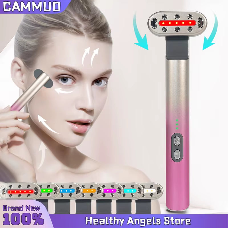 EMS Microcurrent Face Lifting Device Eye Neck Massager LED Beauty Facial Wand Skin Tightening anti Wrinkle Skin Care Beauty Tool