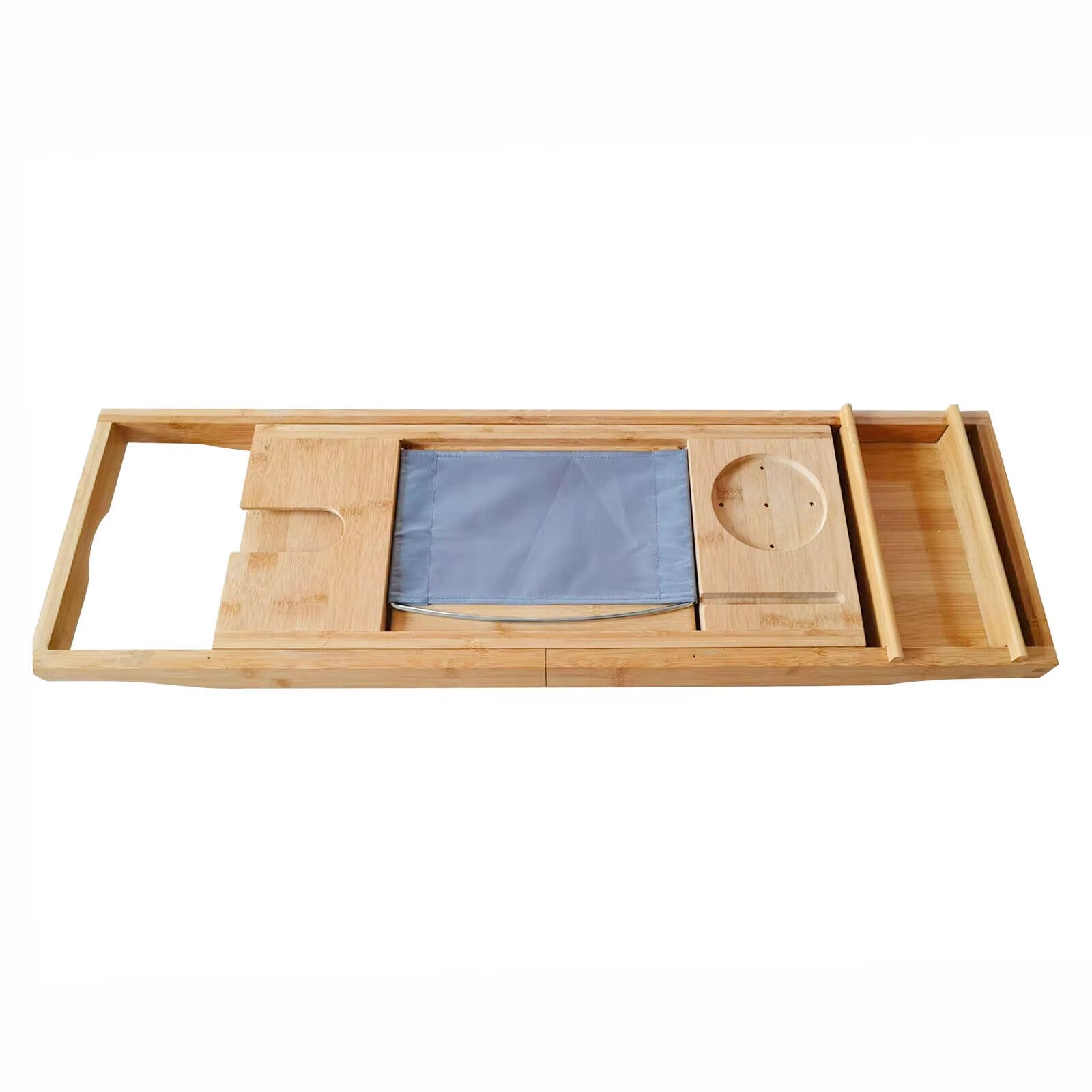 Bamboo Bath Tray Table Bathtub Caddy Tray over the Tub Shelf Bath Holder