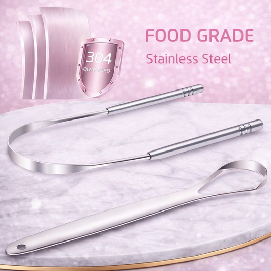 Stainless Steel Tongschraper - By Lunara