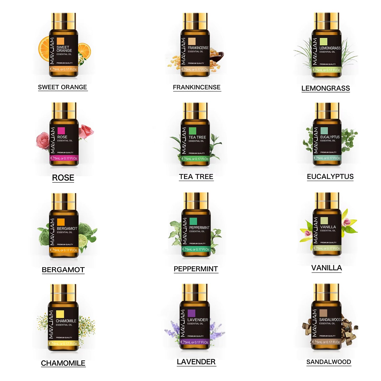 Luxury Essential Oils Set - By Lunara