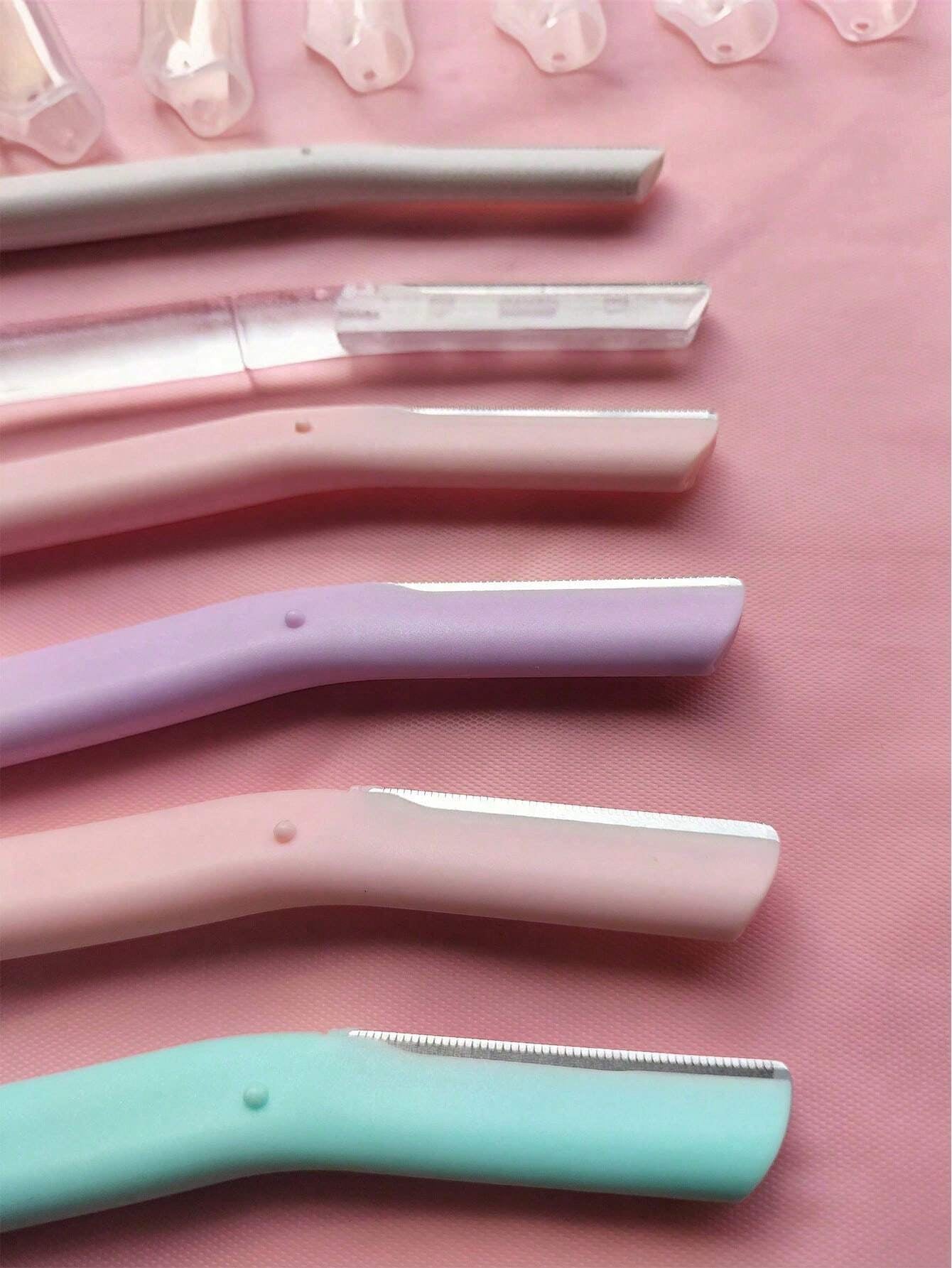40Pcs/18Pcs/6Pcs/3Pcs Eyebrow Trimmer Razors, Stainless Steel Straight Handle Eyebrow Shavers Makeup Tool, Unisex Painless Hair Remover with Protective Cap, Ideal for Beginners to Avoid Injury on Face and Body, Precision Eyebrow Grooming Tool,Makeup,Cheap,Room Decor,Vanity,Travel,Bedroom,Makeup Accessories,Eyebrow Razor,Cheap,Stocking Stuffers,Makeup,Makeup Tools,Cheap Stuff,Gifts,Gifts for Women,Christmas Gifts,Giveaways,Travel,Cheap Stuff,Travel Essential