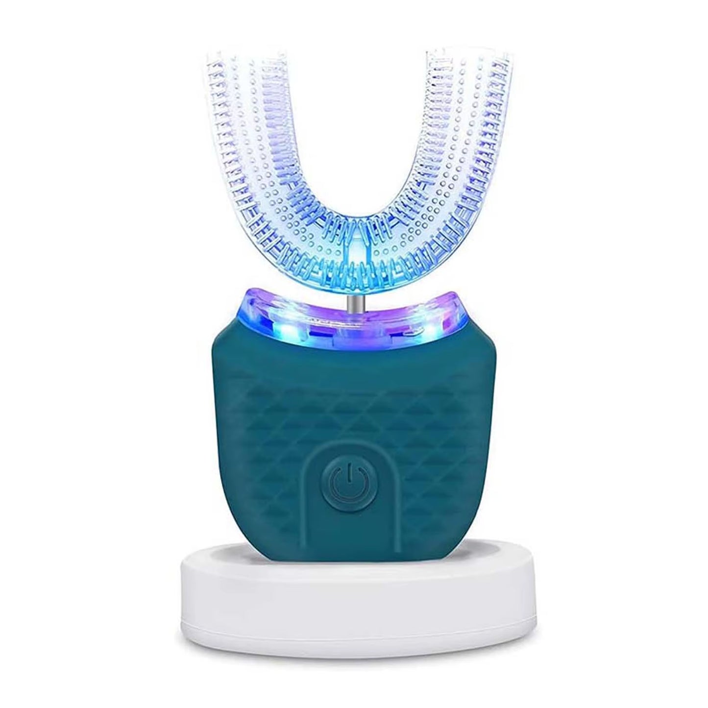 Electric Toothbrush Adult Automatic Rechargeable Hands Free 360 Cleaning U Shape Toothbrush