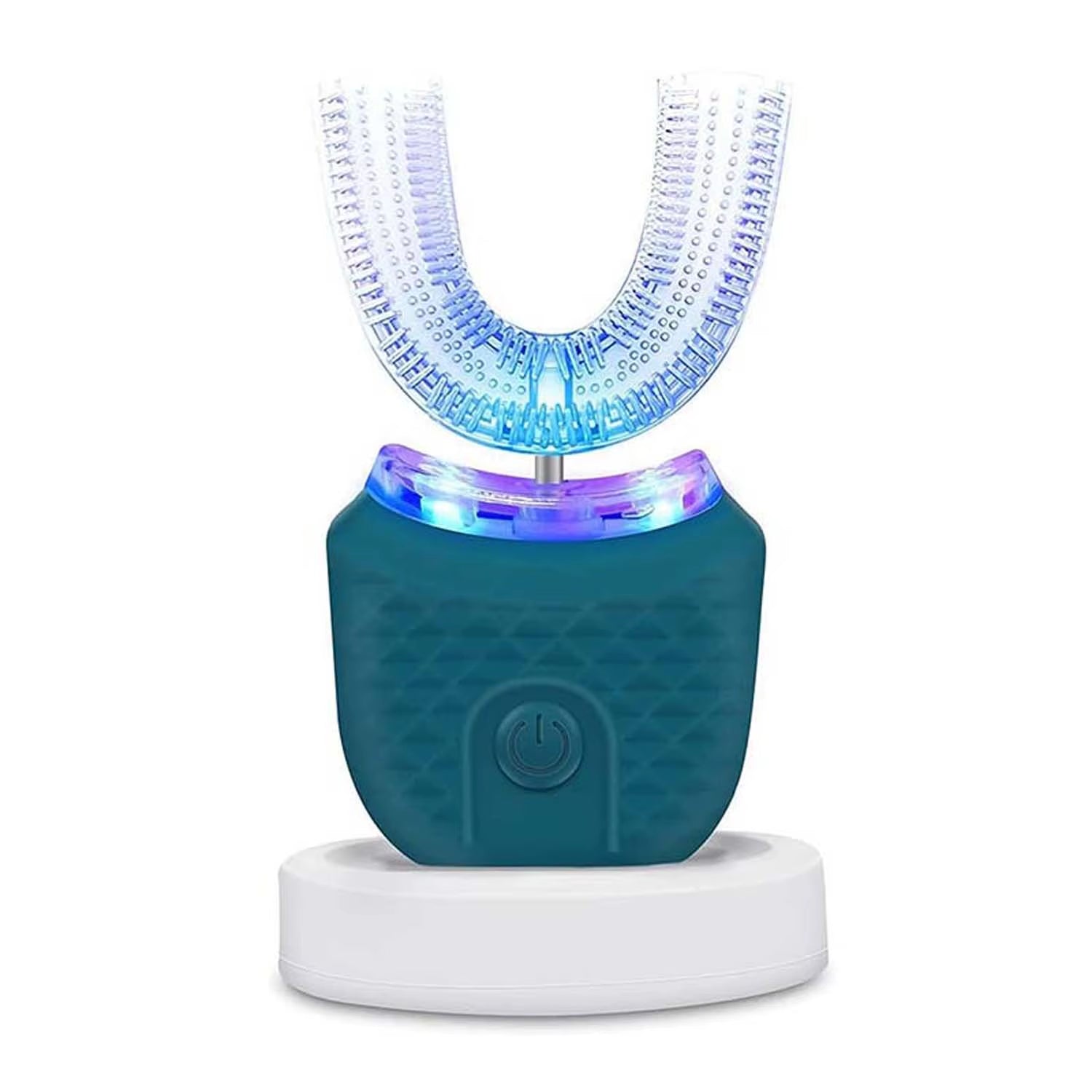 Electric Toothbrush Adult Automatic Rechargeable Hands Free 360 Cleaning U Shape Toothbrush