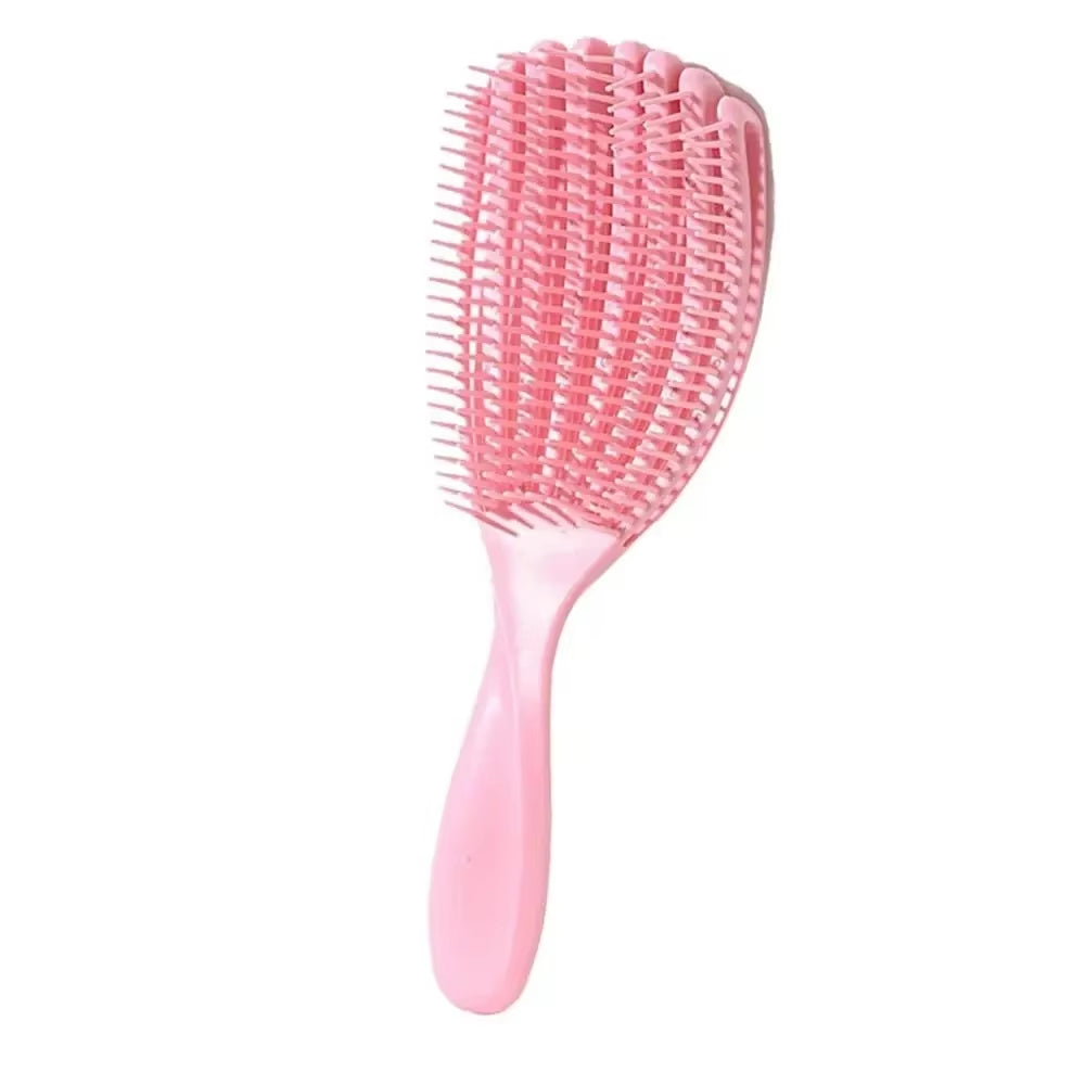 Hair Brush Octopus Hairbrush Pink Massage Detangler Brush for Curly Hair Thick Hair Care Hairbrush Styling Tools