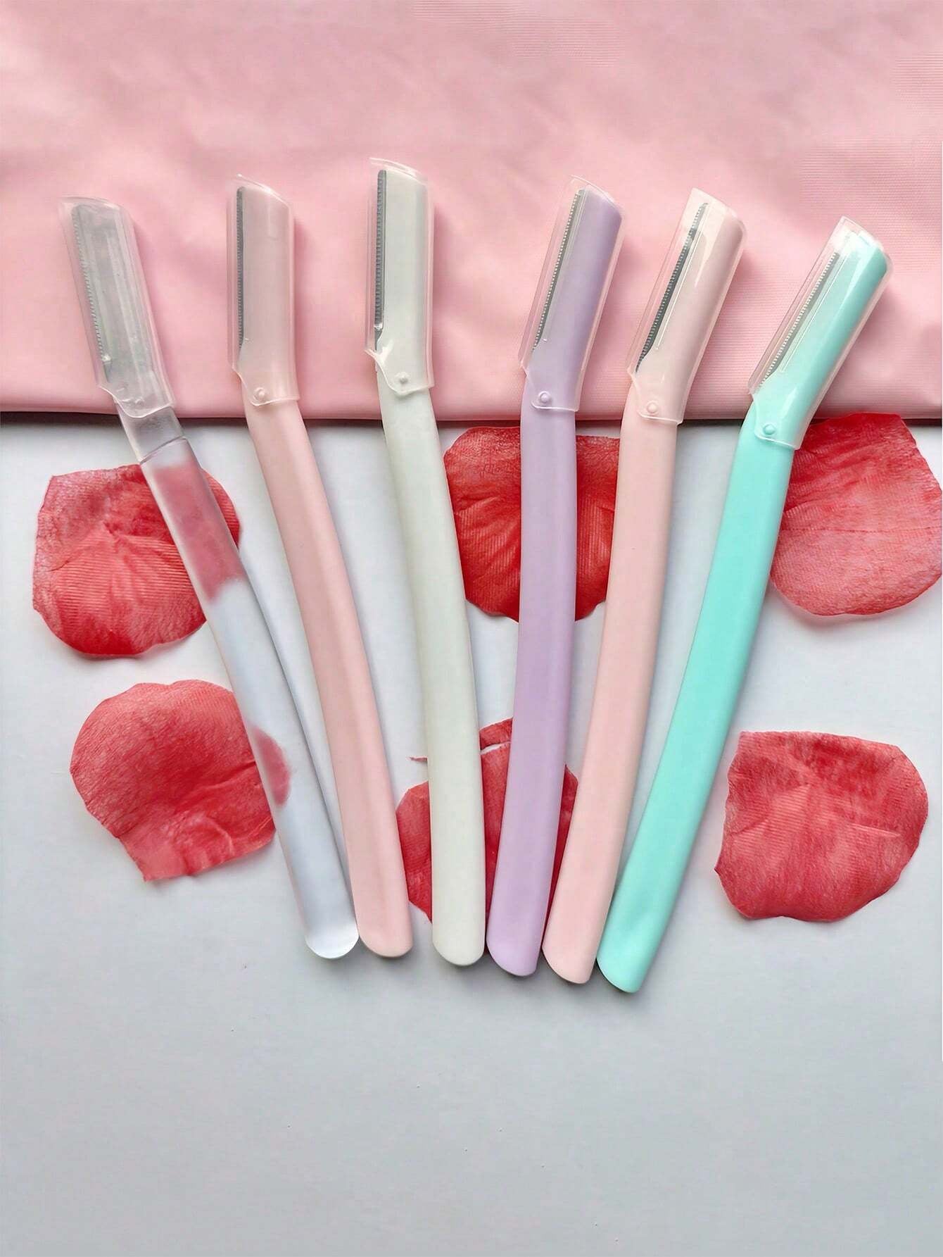 40Pcs/18Pcs/6Pcs/3Pcs Eyebrow Trimmer Razors, Stainless Steel Straight Handle Eyebrow Shavers Makeup Tool, Unisex Painless Hair Remover with Protective Cap, Ideal for Beginners to Avoid Injury on Face and Body, Precision Eyebrow Grooming Tool,Makeup,Cheap,Room Decor,Vanity,Travel,Bedroom,Makeup Accessories,Eyebrow Razor,Cheap,Stocking Stuffers,Makeup,Makeup Tools,Cheap Stuff,Gifts,Gifts for Women,Christmas Gifts,Giveaways,Travel,Cheap Stuff,Travel Essential